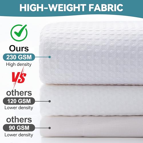 Conbo Mio Extra Long No Hook Waffle Weave Shower Curtain with Snap in Liner Set, Hotel Luxury White Shower Curtains for Bathroom with See Through Top Window, Waterproof, Washable 71W x 84H - color: Waffle-white, size: 71"W x 84"L (Pack of 1)
