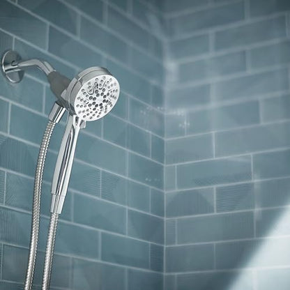 Moen Engage Magnetix Chrome 3.5-Inch Six-Function Detachable Handheld Showerhead with Magnetic Docking System, 26100 - color: Chrome, size: Showerhead