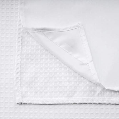 RiverDream Heavyweight Waffle No Hook Shower Curtain with Liner,White,71x86 | Dotted Waffle,Snap-in Liner,Heavy Duty,Quick Dry,Mesh Top Window,With Bottom Magnets,Hotel-Grade,Washable,Extra Long Size - color: White, size: 71"W x 86"L (Pack of 1)