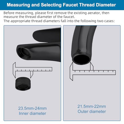 Hibbent Faucet Adapter Kit, Swivel Aerator Adapter to Connect Garden Hose - Multi-Thread Kitchen Sink Faucet to Garden Hose Adapter 3/4 Inch - Matte Black - color: Matte Black, style: Swivel Garden Hose Adapter