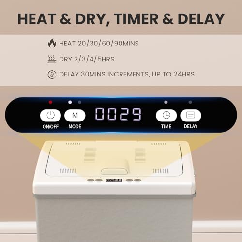 AGLUCKY Foldable Towel Warmer, 35L Large Capacity PTC Heater | Aromatherapy & Heat/Delay Timer, Fits Up to Three Oversized 45"x70" Towels, ETL Certified Towel Dry for Home Spa