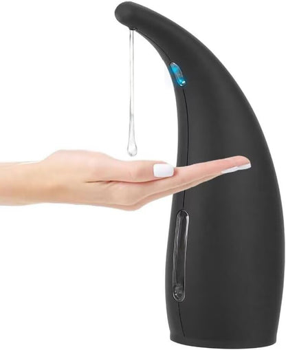 Soap Dispenser,Touchless Bath Kitchen Countertop Automatic Soap Dispenser with Infrared Motion Sensor,IPX6 Waterproof.Perfect for Bathroom and Kitchen. - color: Black-fixed Dispenser