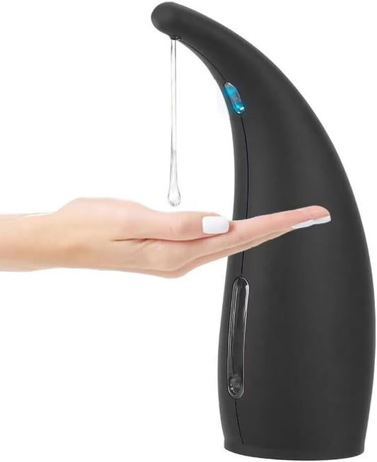 Soap Dispenser,Touchless Bath Kitchen Countertop Automatic Soap Dispenser with Infrared Motion Sensor,IPX6 Waterproof.Perfect for Bathroom and Kitchen. - color: Black-fixed Dispenser