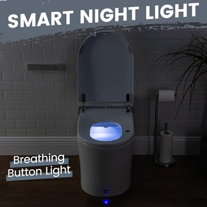 Smart Toilet with bidet built in, Auto Open Close(CD-K010) | Bidet Toilet with Wider Heated Seat, Warm Water, Foot Sensor Auto Flush, Japanese Toilet for Bathroom with Remote Control - color: CD-K010