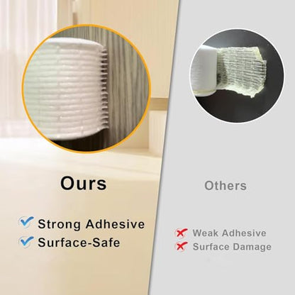 Heavy Duty Foam Weather Strips, 66Ft Bulk Pack, Whole House Sealing | Strong Adhesive, Blocks Drafts, Reduces Noise & Vibration, High Density, Closed Cell Foam Insulation, Removable, No Residue - color: White, size: 1 In x 1/4 In x 66Ft