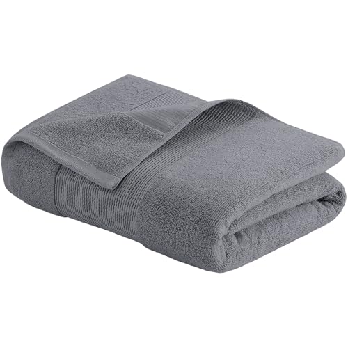 Modern Threads Air Cloud 6-Piece Towel Set - 100% Zero-Twist Cotton, 500 GSM, Quick Dry & Plush, Charcoal - color: Charcoal, size: 6 Pcs Towel Set