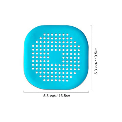 2 Pieces Shower Drain Hair Catcher Bathtub Stopper Home Drain Protectors Drain Cover with Sucker Water Trap Sink Cover for Bathroom Bathtub and Kitchen (Blue,Blue) - color: Blue,blue
