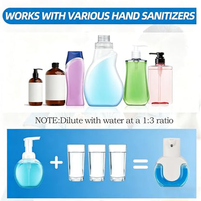 Automatic Soap Dispenser Touchless,Rechargeable Foaming Soap Dispenser,15oz/420ml Smart Hand Soap Dispensers,4-Level Adjustable,Wall Mount for Bathroom Kitchen Dish Soap,Hands-Free - color: White, style: Foam