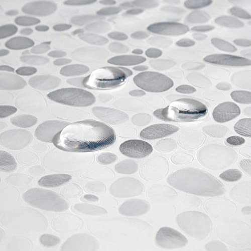 AooHome 36x72 Inch Stall Size Shower Curtain Liner, EVA Shower Curtain 3D Pebble Pattern with 3 Bottom Magnets, Heavy Duty, Water Repellent, Semi Transparent - color: Semi Transparent, size: 36"W x 72"L (Pack of 1)