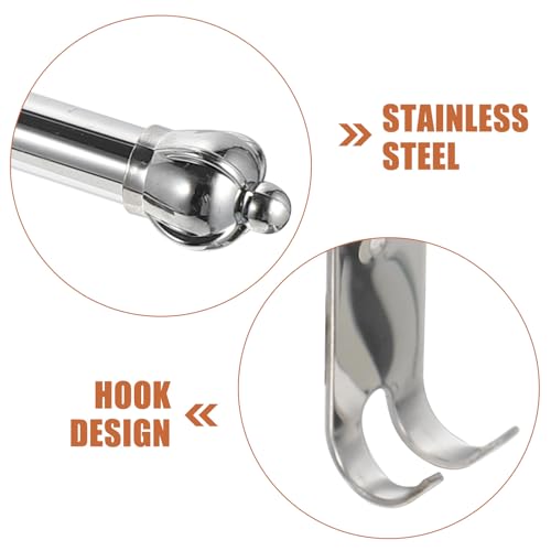 WOONEKY Stainless Steel Bathroom Swing Arm Towel Bar, 2-arm Swivel Towel Rack Wall Mount for Bathroom Storage and Drying