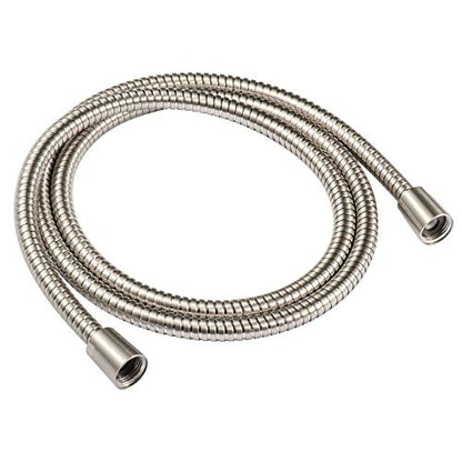 60-inch Extra Long Brushed Nickel Shower Hose Replacement, 304 Stainless Steel Made Long Hand Held Shower Hose With Brass Fitting (60-inch, Brushed Nickel Finish) - color: Brushed Nickel, size: 60inches