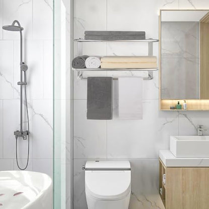 3-Tier Bathroom Towel Rack, SUS 304 Wall Mount, Brushed Nickel - color: Brushed Nickel, size: 24 Inch 3 Tier