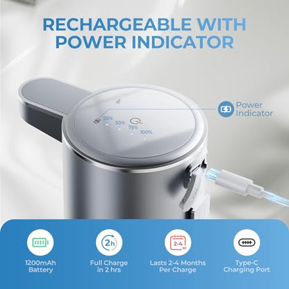 P11 Premium Space Gray Automatic Foaming Hand Soap Dispenser Touchless, Rechargeable Hand Foam Soap Dispenser for Bathroom and Kitchen