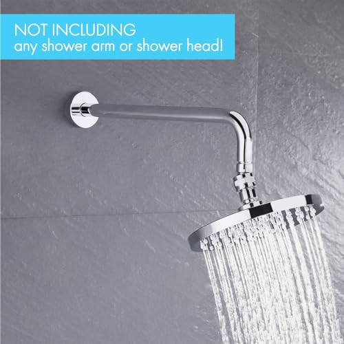 Shower Connector Ball Joint Shower Head Swivel Ball Adapter Brass Adjustable Shower Arm Extension Universal Component Polish Chrome - color: Chrome