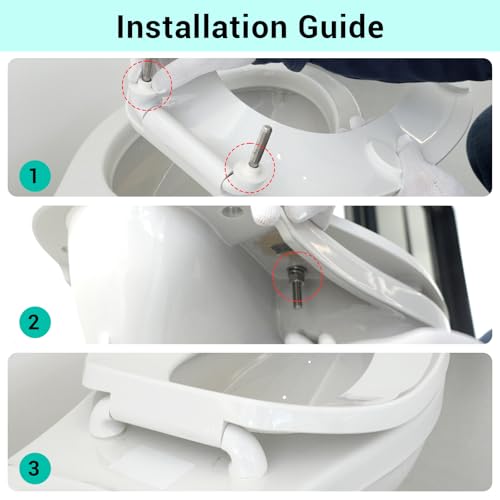 Heavy Duty Commercial Open Front Toilet Seat, Elongated 18.5-Inch, 1PACK | Public Toilet Seat for Hospital, Hotel, School, Church, PP Material, Fits Most Toilet Bowl Seat, White