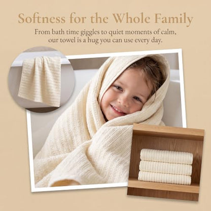 1 Pack Cotton Waffle Bath Towels, Soft & Absorbent, Quick Dry and Lightweight Shower Towel for Gym, Travel, Beach, Pool, Spa 55" x 28" White - color: White