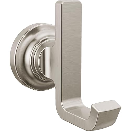Delta Double Towel Hook for Bathroom or Kitchen| Stainless Steel | Tetra Accessories