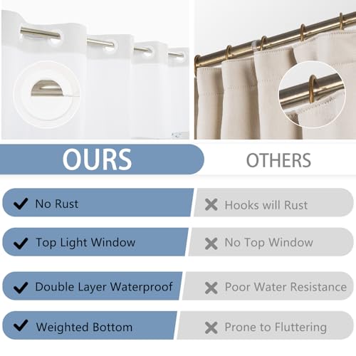 Sea Turtle Shower Curtain Set, Ringless Shower Curtains with Snap-in Washable Shower Curtain Liner and See-Through Window, Nautical Bathroom Decor, 71x74 Inches - color: Cruising Sea Turtle