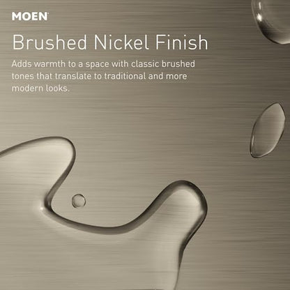 Moen Velocity Brushed Nickel Two-Function Rainshower 8-Inch Shower Head with Immersion Technology for a High-Pressure Rinse, S6320BN - color: Brushed Nickel, style: Basic