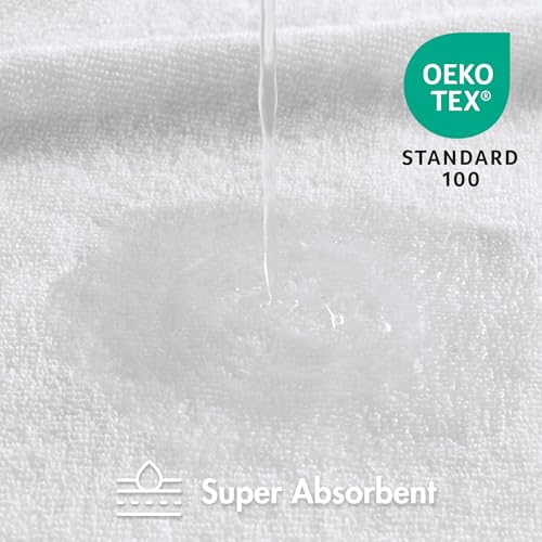 Madison Park Roan Border Cotton Bath Towel Set Absorbent, 6 Piece, Silver | Microfiber, Soft Pile, Machine Washable, OEKO-TEX Certified, Plush Bathroom Mat, Non Slip TPR Backing - color: Silver