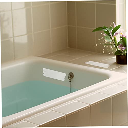 Alipis 12pcs Self Adhesive Caulk Strip Non Slip Shower Stickers for Shower Tub Bathroom Safety Strips Adhesive Bath Treads Bathtub Stickers