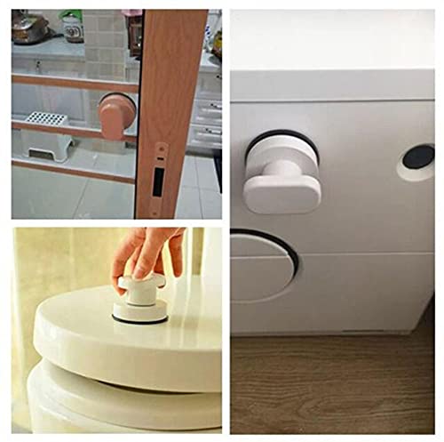 Glass Handle, Suction Cup Handle for Bathroom, Cabinet, Terrace Sliding Doors, Shower Rail. No Hole Punching - color: Small white