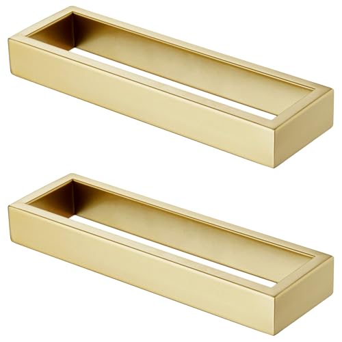 KOKOSIRI Towel Rings Brushed Gold Hand Towel Bars 9-Inch Kitchen Towel Rack Stainless Steel Bathroom Hardware Wall Mounted, 2 Pack B4008BG-L9-P2 - color: Brushed Gold, size: 2 Pack