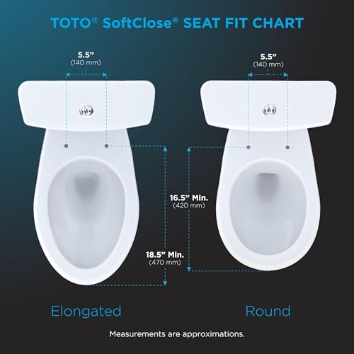 TOTO SoftClose Slow Close Elongated Toilet Seat and Lid, Colonial White - SS114#11 - color: Colonial White, size: Elongated