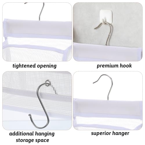 Mesh Shower Caddy Hanging, Hanging Mesh Shower Caddy Organizer, Portable Bathroom Storage Bag With Rotatable Hook For Dorm, Gym, Travel, RV And Swimming