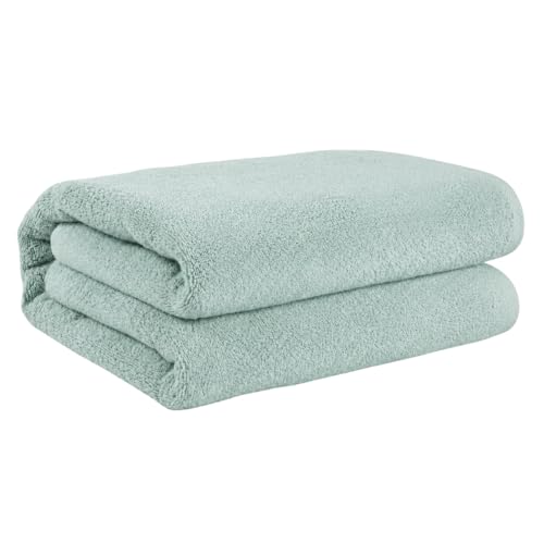 SALBAKOS 100% Turkish Cotton Bath Sheet 40x80 inch (1-Piece Seafoam Green) | Extra Large Jumbo Oversized Bathroom and Beach Towel, Super Soft Highly Absorbent Thick Premium Hotel Quality, Made in Turkey - color: Seafoam Green, size: Jumbo Bath Sheet