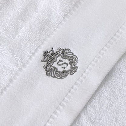 Luxury Bathroom Super Soft and Highly Absorbent Premium 100% Cotton Bath Towel Set for Gifts (White-S) - color: White-s