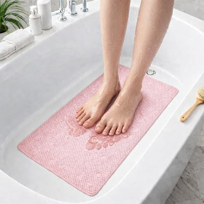 Bathtub Mat Non Slip, Bath Mat for Tub Non Slip, Tub Mat Extra Large 36 x 17 in, Bathtub Mat with Suction Cups & Drain Holes, Soft Foam, Machine Washable, Dark Grey - color: Dark Grey