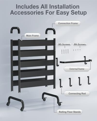 Freestanding Heated Towel Rack 10-Bar with Double Layer & Wheels | 400W Fast Heating Towel Warmer with 110–170°F Temperature Control, Timer & Auto Shut-Off, Matte Black Space Aluminum