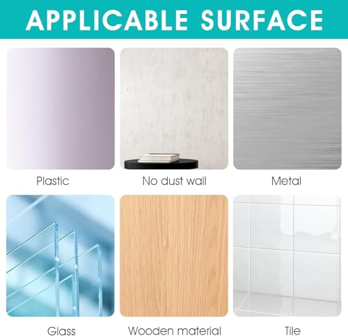 Lae Nuvole Shower Caddy Adhesive Pads, No Drilling, Clear PC, 4 Pack | 2.4x2.4 inch Waterproof replacement hooks for shower shelf, soap holder, or kitchen rack, sticks to tile, glass, marble - size: 2.4x2.4 inch
