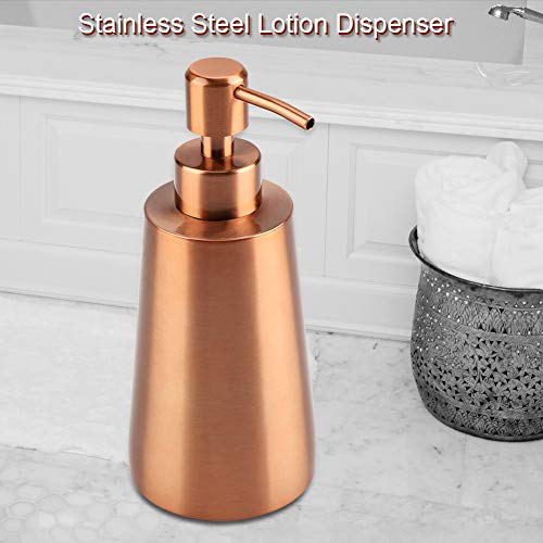 304 Stainless Steel Liquid Dispenser Countertop Pump Lotion Bottle Sink Liquid Lotion Dispenser Pump Storage Holder Bottle for Kitchen Bathroom