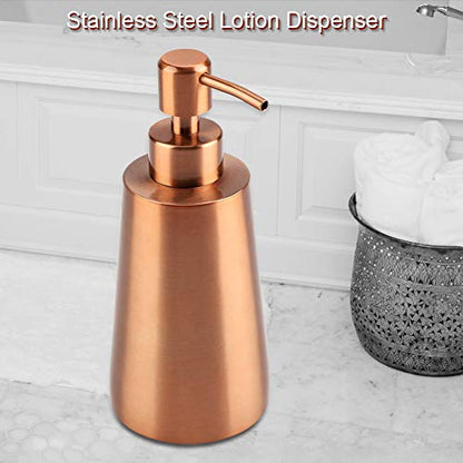304 Stainless Steel Liquid Dispenser Countertop Pump Lotion Bottle Sink Liquid Lotion Dispenser Pump Storage Holder Bottle for Kitchen Bathroom
