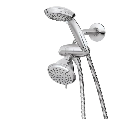 Moen Attune Dual Shower Head with Handheld Sprayer Combo, 6 Handheld Spray Settings & 8 Function Shower Head, Chrome Finish, 218C0 - color: Chrome