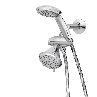 Moen Attune Dual Shower Head with Handheld Sprayer Combo, 6 Handheld Spray Settings & 8 Function Shower Head, Chrome Finish, 218C0 - color: Chrome