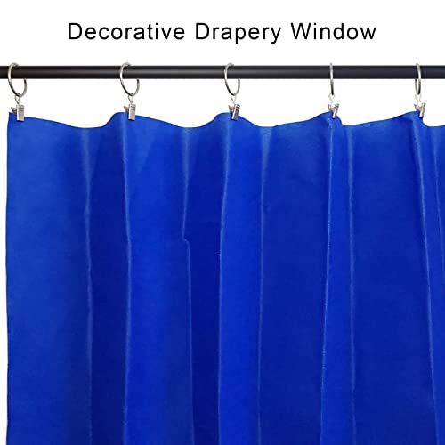 90 Pack Curtain Rings with Clips, Drapery Clips with Rings, Drapes Rings 1.26 in Interior Diameter, Fits up to 1 in Curtain Rod, Matte Silver - color: Matte Silver, size: 1.26" I D 90 Pack