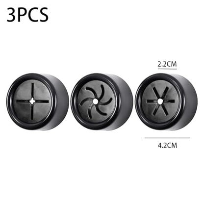 3PCS Black Adhesive Push Towel Hook Round Wall Mount Dish Towels Holder Kitchen Hook Self Adhesive Waterproof Hand Towels Holder for Bathroom Kitchen Home (Rice Grain+Cross+Spiral 4.2x2.2cm) - color: Rice Grain+Spiral+Cross