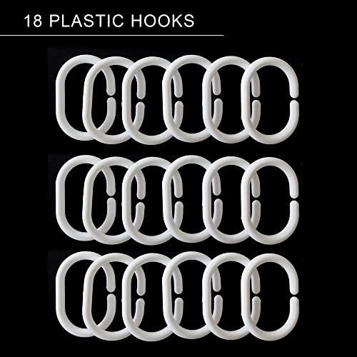 EurCross Heavy Duty Extra Wide Shower Curtain Liner 108 x 72 inch with 3D Pebble Design, Thick 11G EVA Heavyweight Clear Shower Liner Curtains for Bathroom with 3 Strong Magnet - size: 108"W x 72"L (Pack of 1)