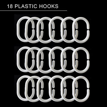EurCross Heavy Duty Extra Wide Shower Curtain Liner 108 x 72 inch with 3D Pebble Design, Thick 11G EVA Heavyweight Clear Shower Liner Curtains for Bathroom with 3 Strong Magnet - size: 108"W x 72"L (Pack of 1)