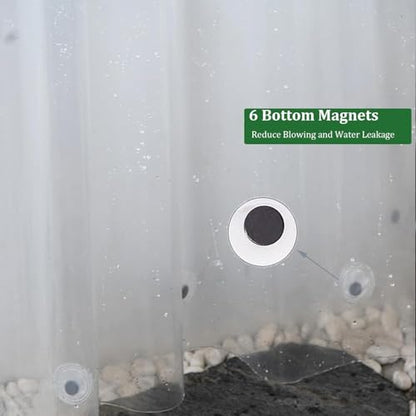 60x72 Shower Curtain Liner with 3 Weighted Magnets, 8G Heavy Duty Premium PEVA Stall Shower Liner 60 x 72 Inch for Bathroom, Clear Plastic Waterproof with 10 Rustproof Grommets, BPA-Free - color: 8g-clear, size: 60"W x 72"L (Pack of 1)