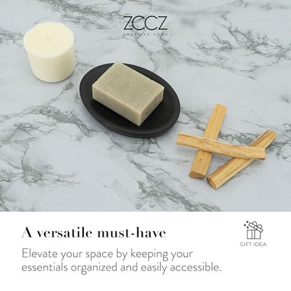 Bathroom Accessory Sets, 4 Pieces Bathroom Accessories Complete Set Vanity Countertop Accessory Set, Includes Lotion Dispenser Soap Pump, Toothbrush Holder and Tray (Matte Black Look Rounded) - color: Matte Black Look Rounded