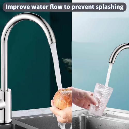 Bathroom Sink Aerator,2.2 GPM Faucet Aerator, Made of Solid Brass and Stainless Steel,55/64 Inch Female Thread Faucet Replacement with Gasket,For Kitchen and Bathroom,4PCS(Silver) - style: Female-4PCS