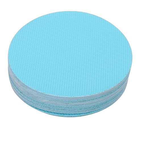 Aramox 24 Pcs Anti Slip Shower Stickers, Non Slip Bathtub Stickers for Bathtub, Bathroom (Blue) - color: Blue