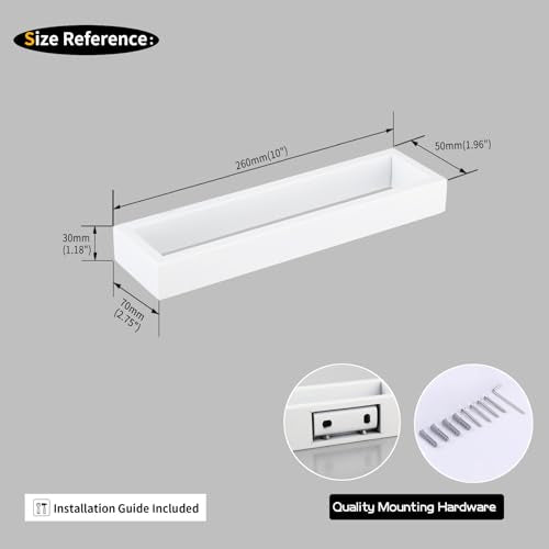 GERZWY SUS304 Stainless Steel Towel Holder Towel Hanger Towel Ring for Bathroom Lavatory Wall Mount Contemporary Style, White - color: White