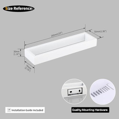 GERZWY SUS304 Stainless Steel Towel Holder Towel Hanger Towel Ring for Bathroom Lavatory Wall Mount Contemporary Style, White - color: White