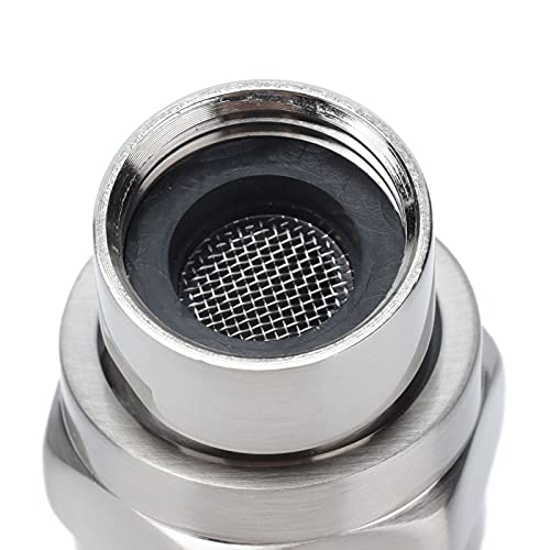 Tyenaza Shower Head Swivel Ball Adapter, G1/2 Top Shower Adapter Adjustable Copper Shower Head Holder, Adjustable Pivot Ball to Adjust Showerhead Angle