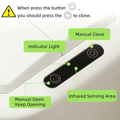 Sensor Bathroom Trash Can 2.5 Gallon,Kitchen,Office,RV,White | hanging,butterfly lid, narrow space,ABS Superior Quality,Touchless Automatic Trash Bin,Motion Sensor Garbage Can